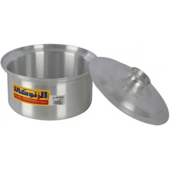 قدور للطبـخ من المنيوم ، فضي مقاس 24 سم 